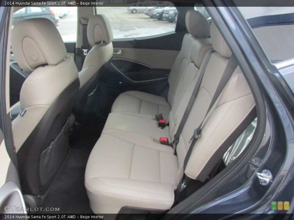 Beige Interior Rear Seat for the 2014 Hyundai Santa Fe Sport 2.0T AWD #90775521