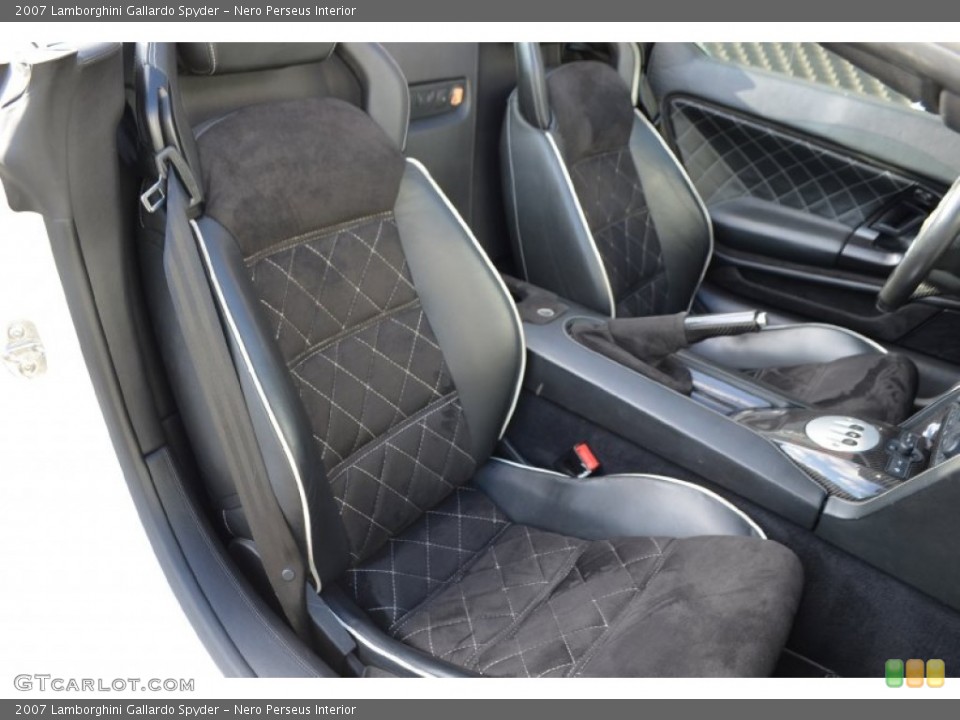 Nero Perseus Interior Front Seat for the 2007 Lamborghini Gallardo Spyder #90775662