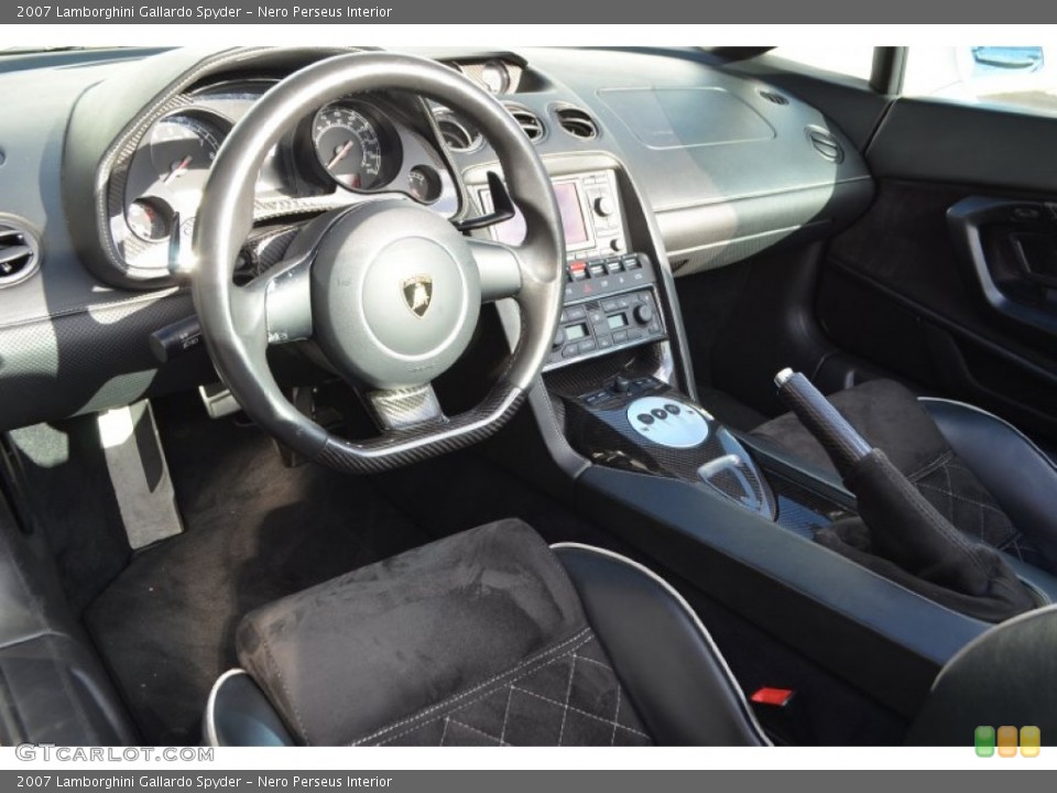 Nero Perseus Interior Prime Interior for the 2007 Lamborghini Gallardo Spyder #90775685