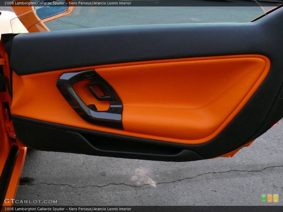 Nero Perseus/Arancio Leonis Interior Photo for the 2008 Lamborghini Gallardo Spyder #907758