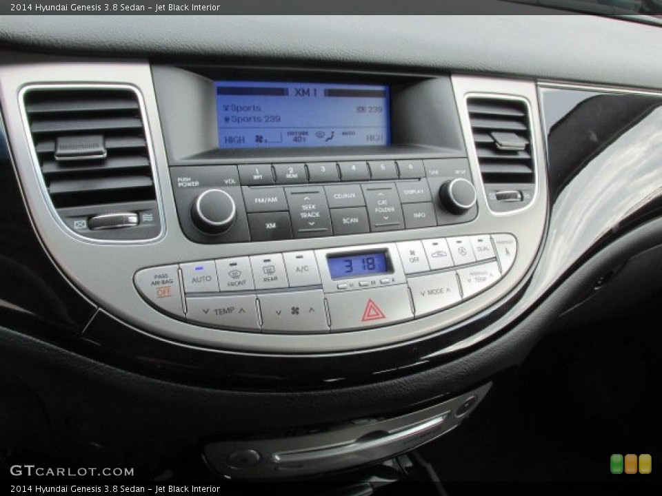 Jet Black Interior Controls for the 2014 Hyundai Genesis 3.8 Sedan #90777378