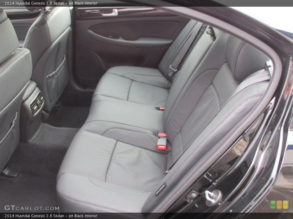 Jet Black Interior Rear Seat for the 2014 Hyundai Genesis 3.8 Sedan #90777516