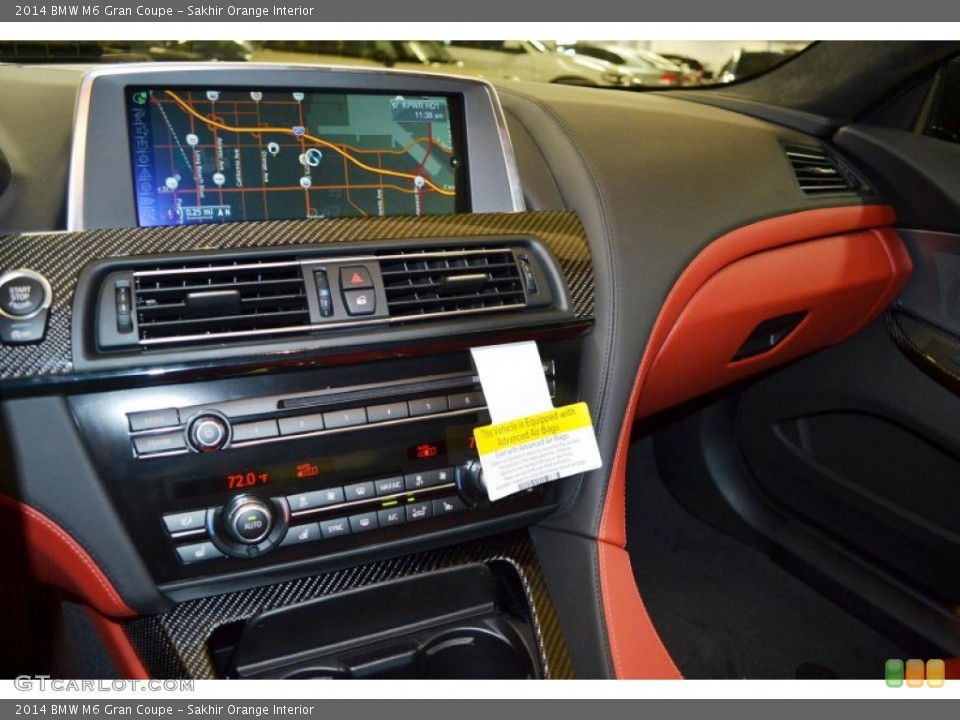 Sakhir Orange Interior Controls for the 2014 BMW M6 Gran Coupe #90777543