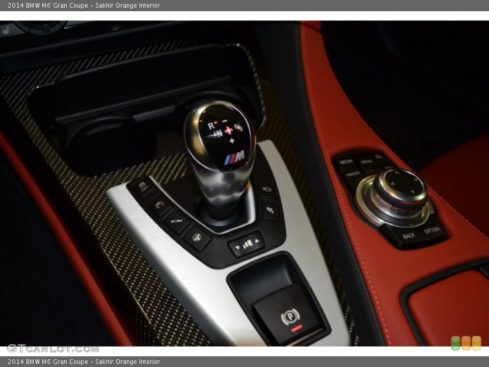 Sakhir Orange Interior Transmission for the 2014 BMW M6 Gran Coupe #90777570