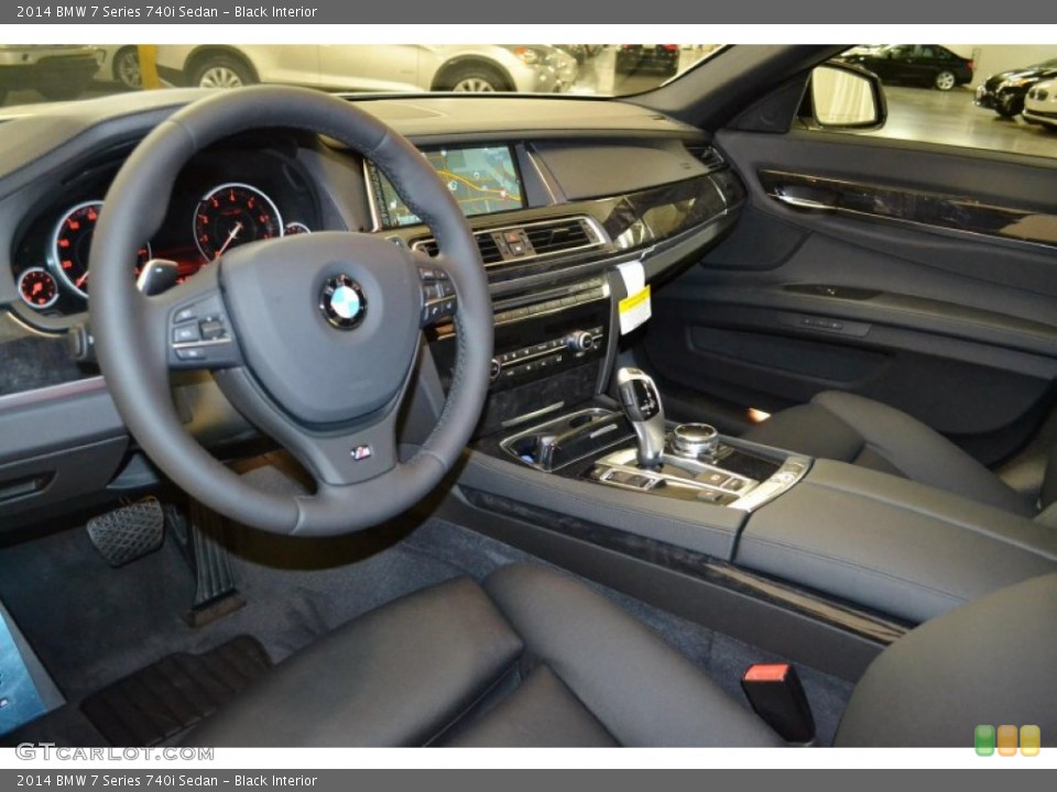 Black Interior Prime Interior for the 2014 BMW 7 Series 740i Sedan #90777702