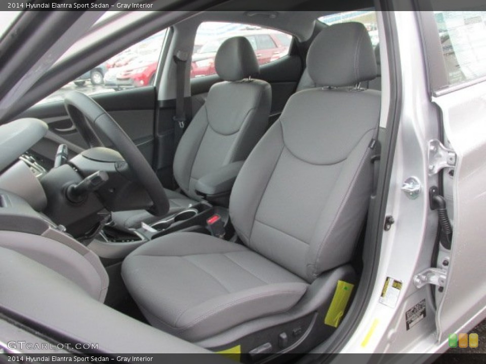 Gray Interior Front Seat for the 2014 Hyundai Elantra Sport Sedan #90778056