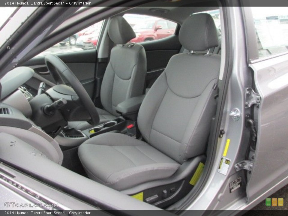 Gray Interior Front Seat for the 2014 Hyundai Elantra Sport Sedan #90778449