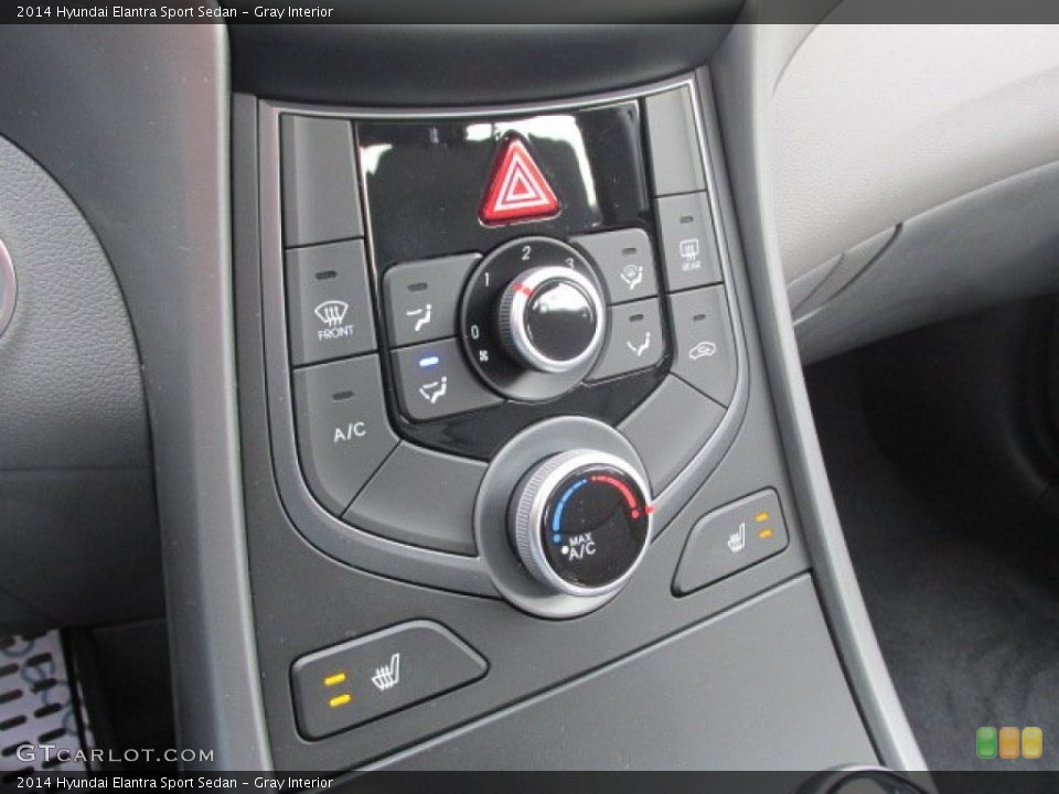 Gray Interior Controls for the 2014 Hyundai Elantra Sport Sedan #90778497