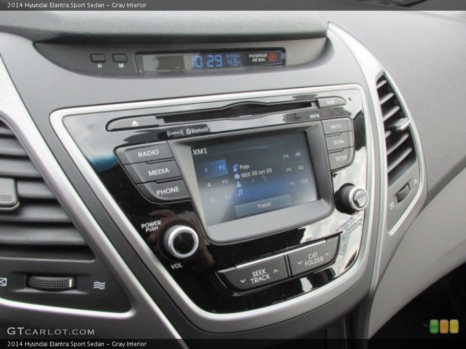 Gray Interior Audio System for the 2014 Hyundai Elantra Sport Sedan #90778512