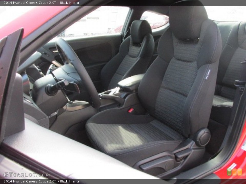 Black Interior Front Seat for the 2014 Hyundai Genesis Coupe 2.0T #90778740