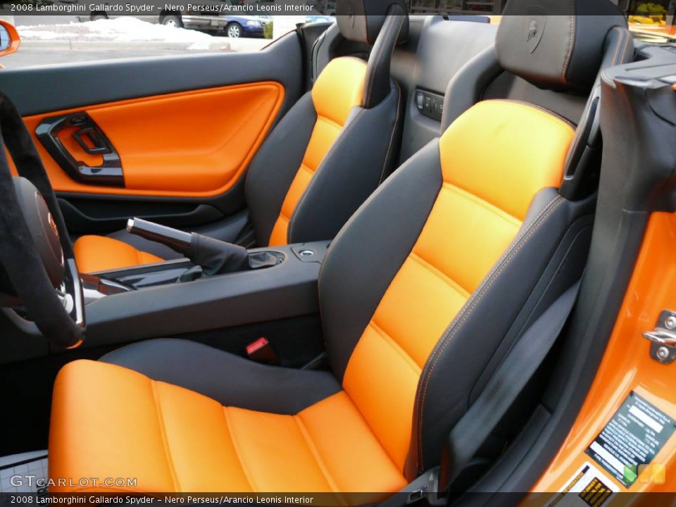 Nero Perseus/Arancio Leonis Interior Photo for the 2008 Lamborghini Gallardo Spyder #907793