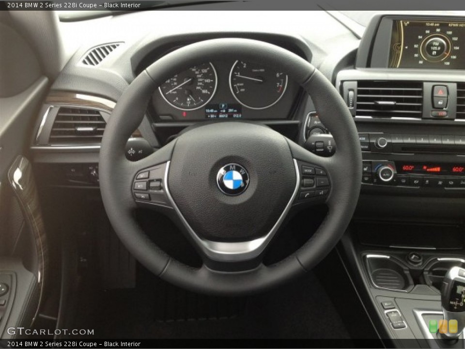 Black Interior Steering Wheel for the 2014 BMW 2 Series 228i Coupe #90779628
