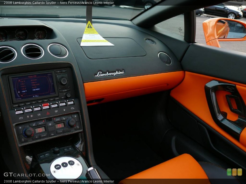 Nero Perseus/Arancio Leonis Interior Photo for the 2008 Lamborghini Gallardo Spyder #907808
