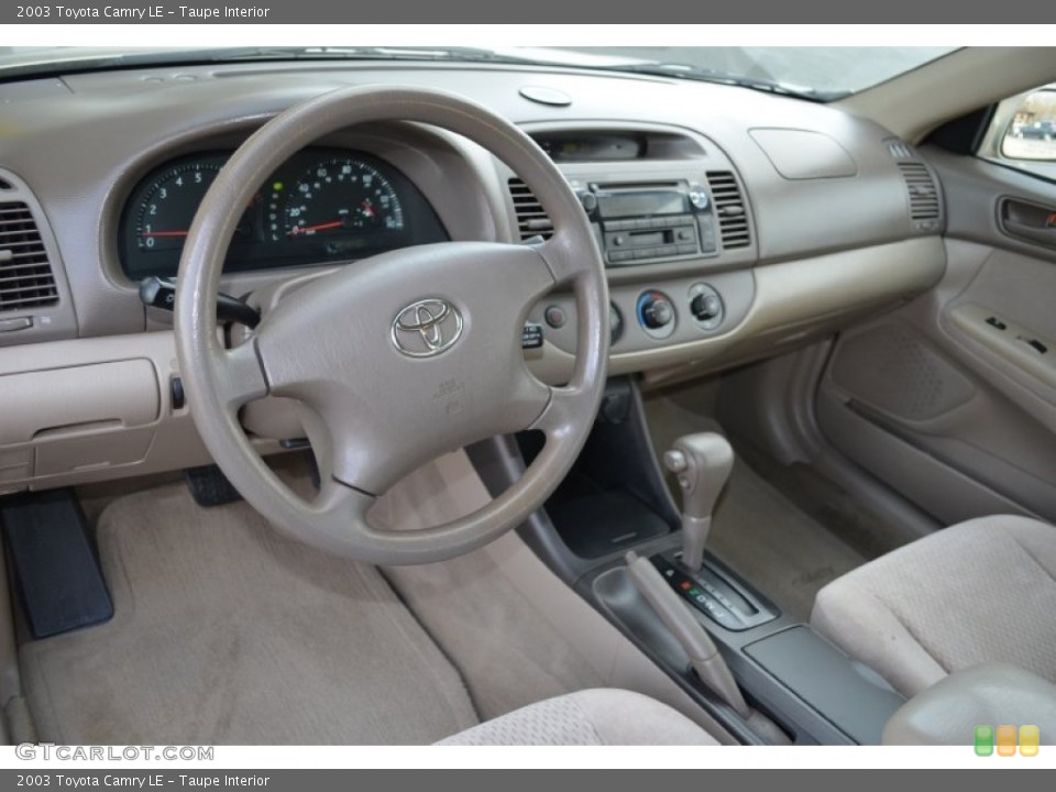 Taupe Interior Prime Interior for the 2003 Toyota Camry LE #90781339