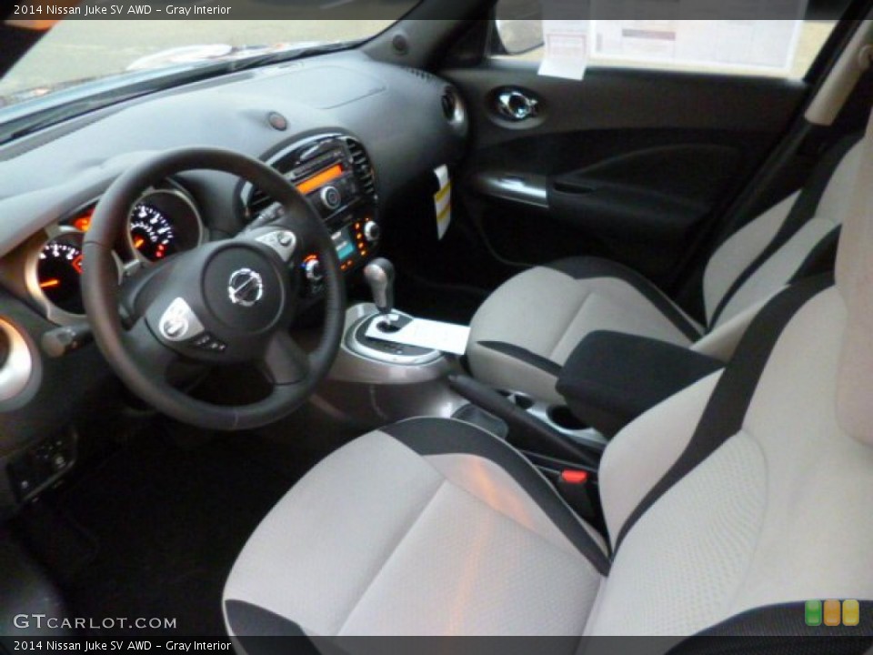 Gray Interior Prime Interior for the 2014 Nissan Juke SV AWD #90784758