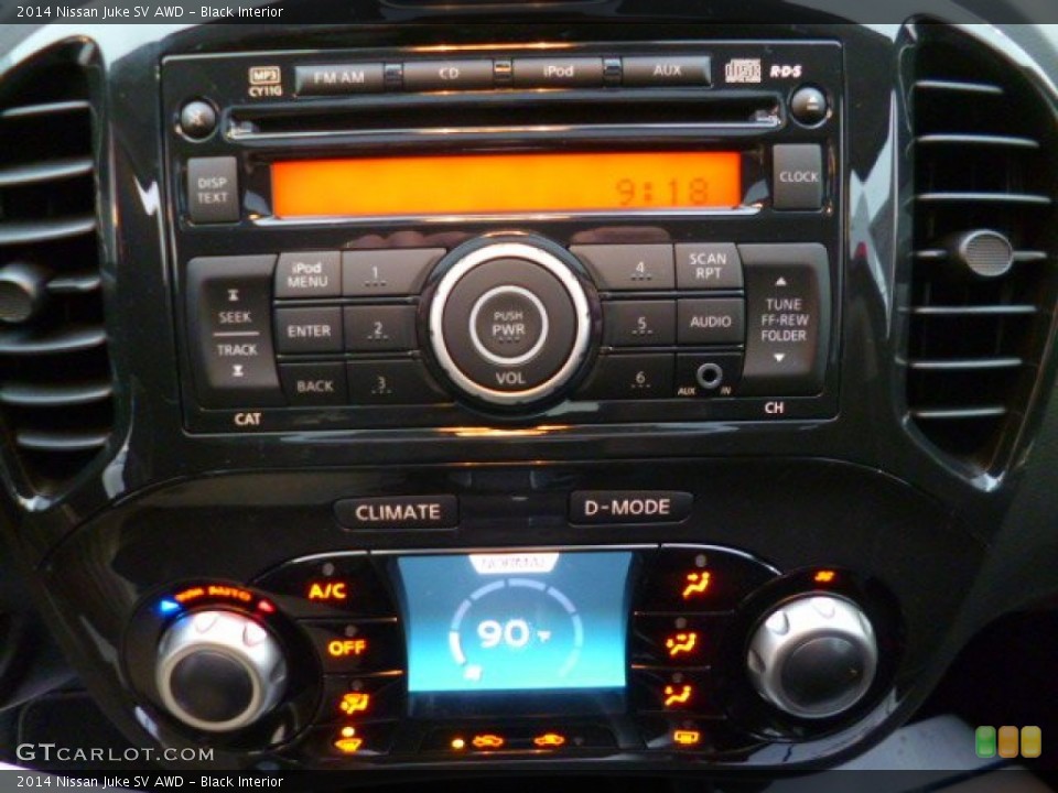 Black Interior Controls for the 2014 Nissan Juke SV AWD #90785439