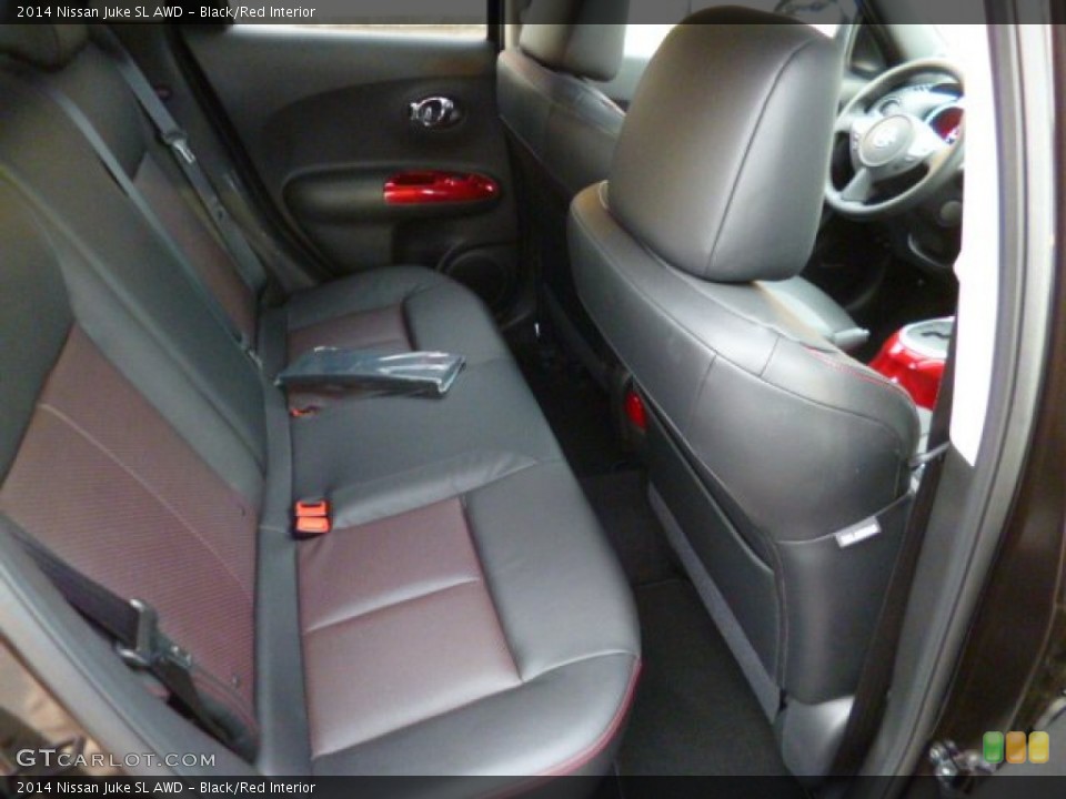 Black/Red Interior Rear Seat for the 2014 Nissan Juke SL AWD #90785626