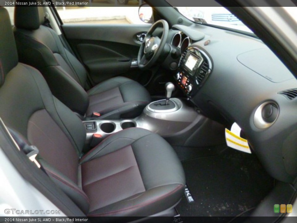 Black/Red Interior Front Seat for the 2014 Nissan Juke SL AWD #90786051