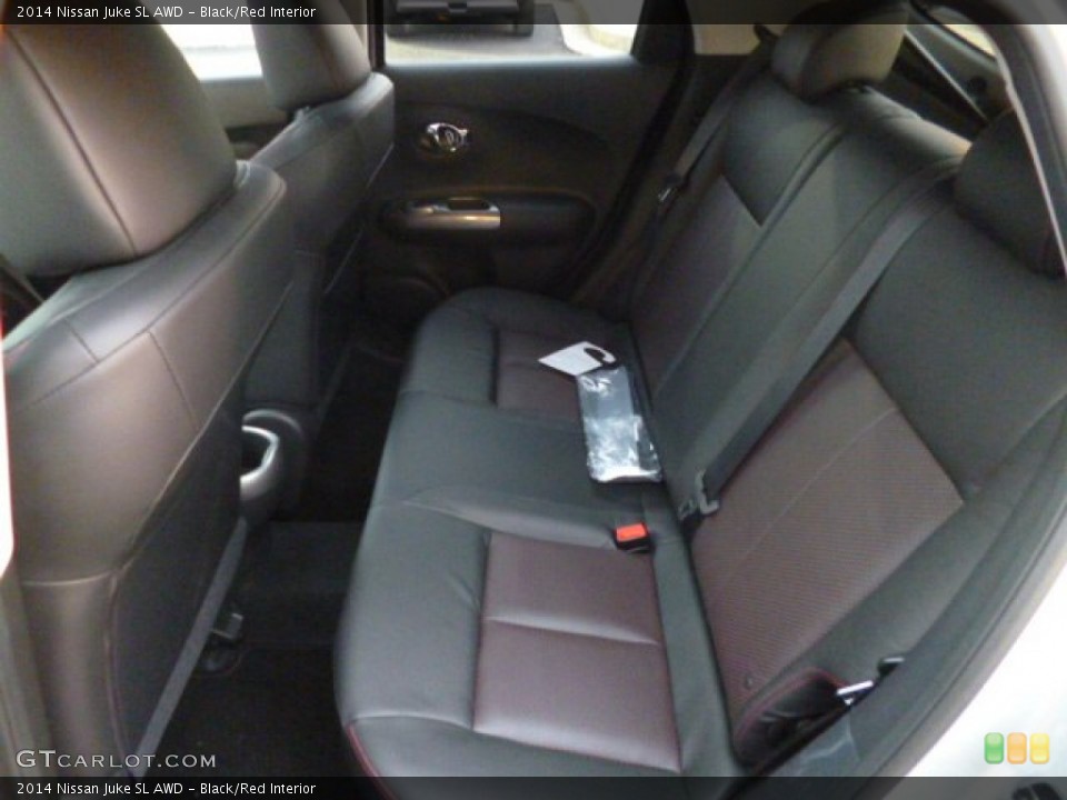 Black/Red Interior Rear Seat for the 2014 Nissan Juke SL AWD #90786111