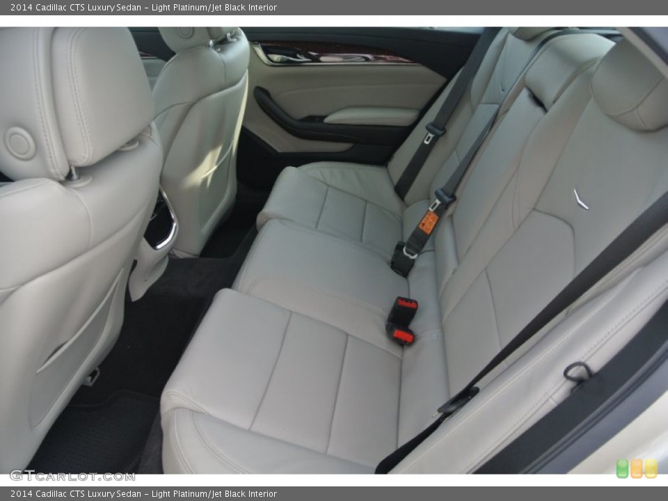 Light Platinum/Jet Black Interior Rear Seat for the 2014 Cadillac CTS Luxury Sedan #90789162