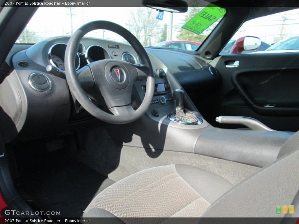 Ebony Interior Prime Interior for the 2007 Pontiac Solstice Roadster #90789414