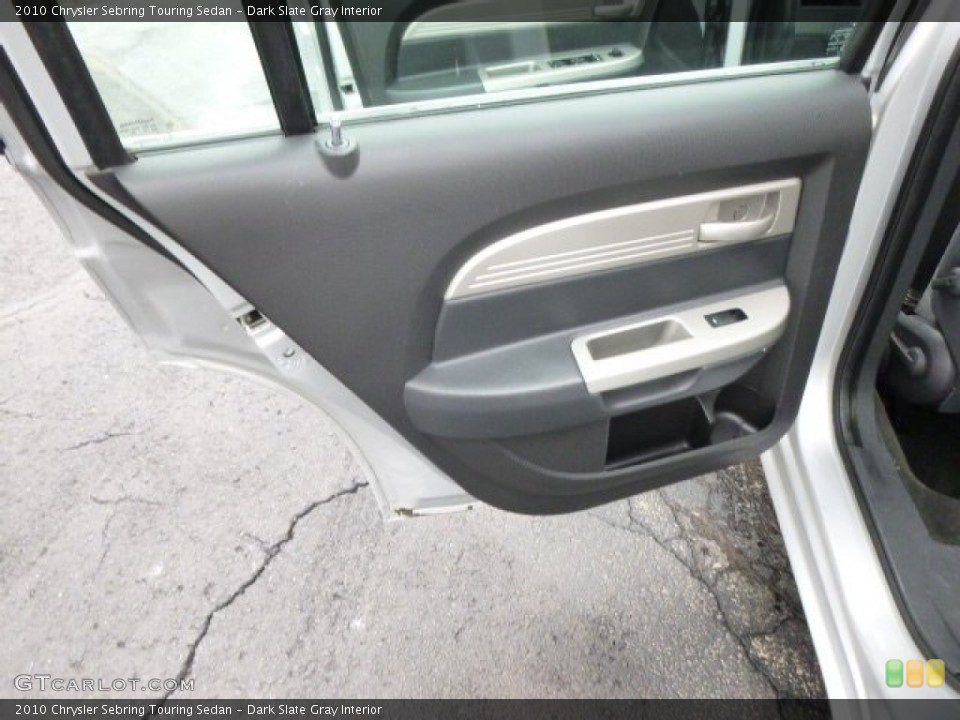 Dark Slate Gray Interior Door Panel for the 2010 Chrysler Sebring Touring Sedan #90791190