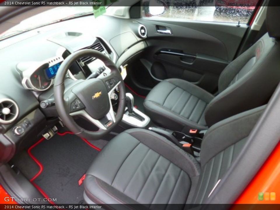RS Jet Black 2014 Chevrolet Sonic Interiors