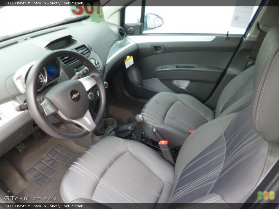 Silver/Silver 2014 Chevrolet Spark Interiors