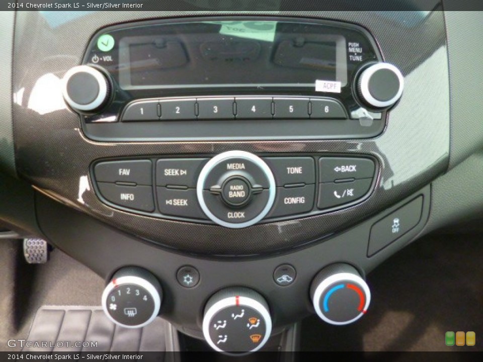 Silver/Silver Interior Controls for the 2014 Chevrolet Spark LS #90792716