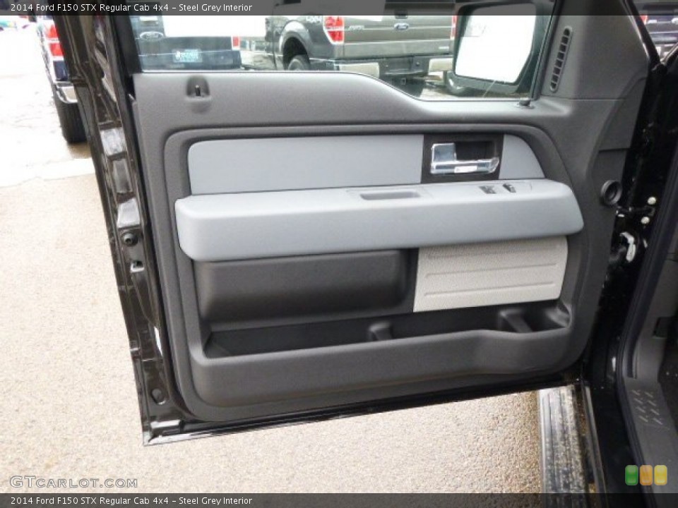 Steel Grey Interior Door Panel for the 2014 Ford F150 STX Regular Cab 4x4 #90792936