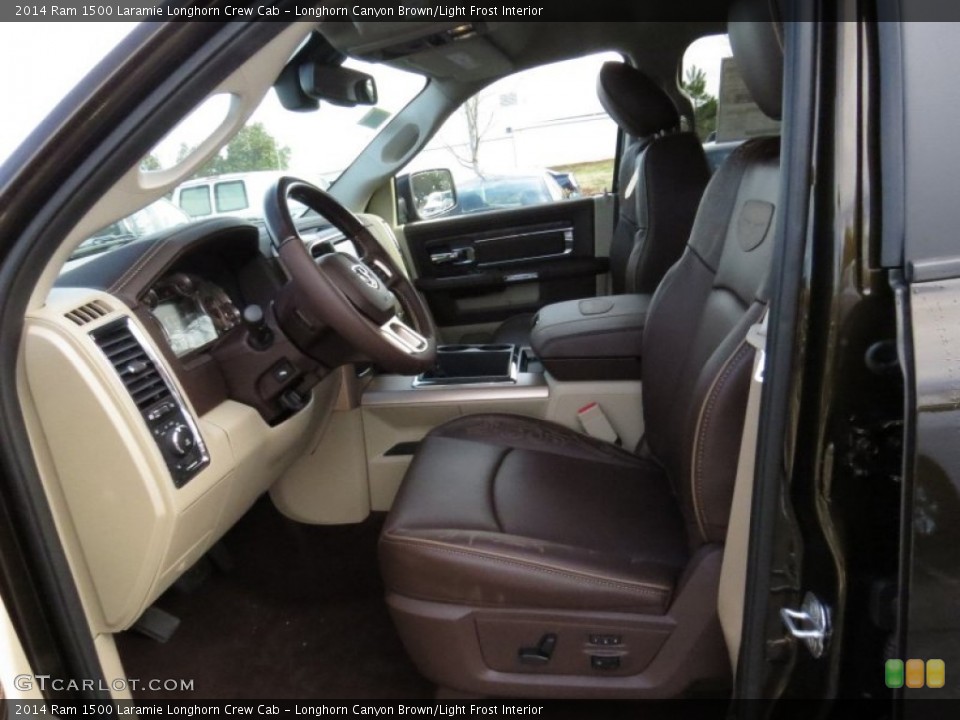 Longhorn Canyon Brown/Light Frost Interior Photo for the 2014 Ram 1500 Laramie Longhorn Crew Cab #90794538