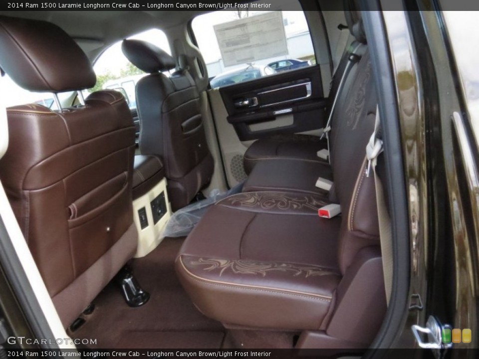 Longhorn Canyon Brown/Light Frost Interior Rear Seat for the 2014 Ram 1500 Laramie Longhorn Crew Cab #90794570