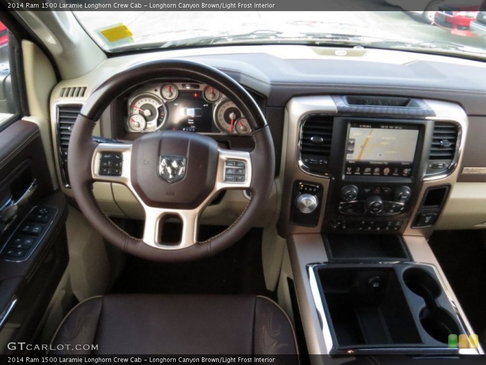 Longhorn Canyon Brown/Light Frost Interior Dashboard for the 2014 Ram 1500 Laramie Longhorn Crew Cab #90794583