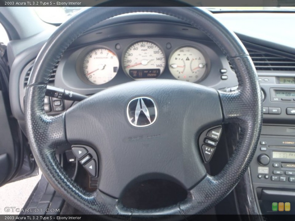 Ebony Interior Steering Wheel for the 2003 Acura TL 3.2 Type S #90794664