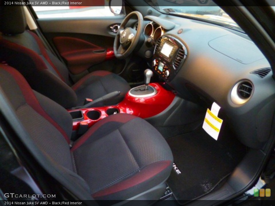 Black/Red Interior Photo for the 2014 Nissan Juke SV AWD #90794745