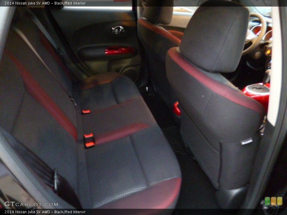 Black/Red Interior Rear Seat for the 2014 Nissan Juke SV AWD #90794780