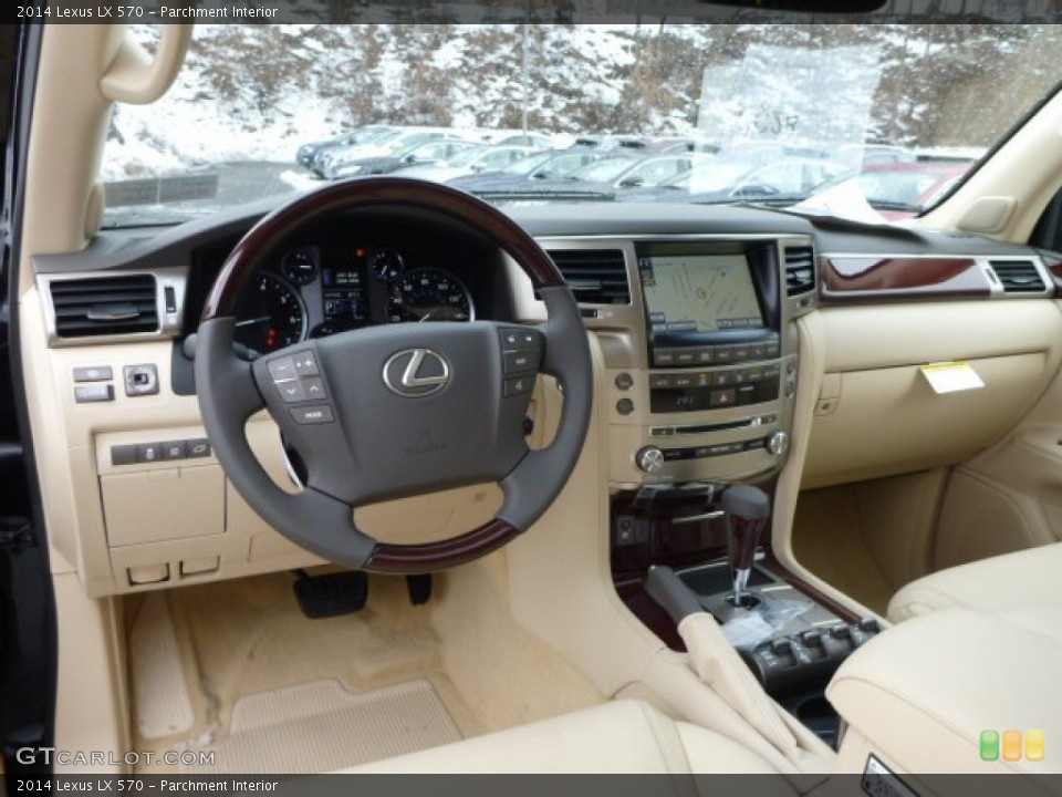 Parchment Interior Dashboard for the 2014 Lexus LX 570 #90794944