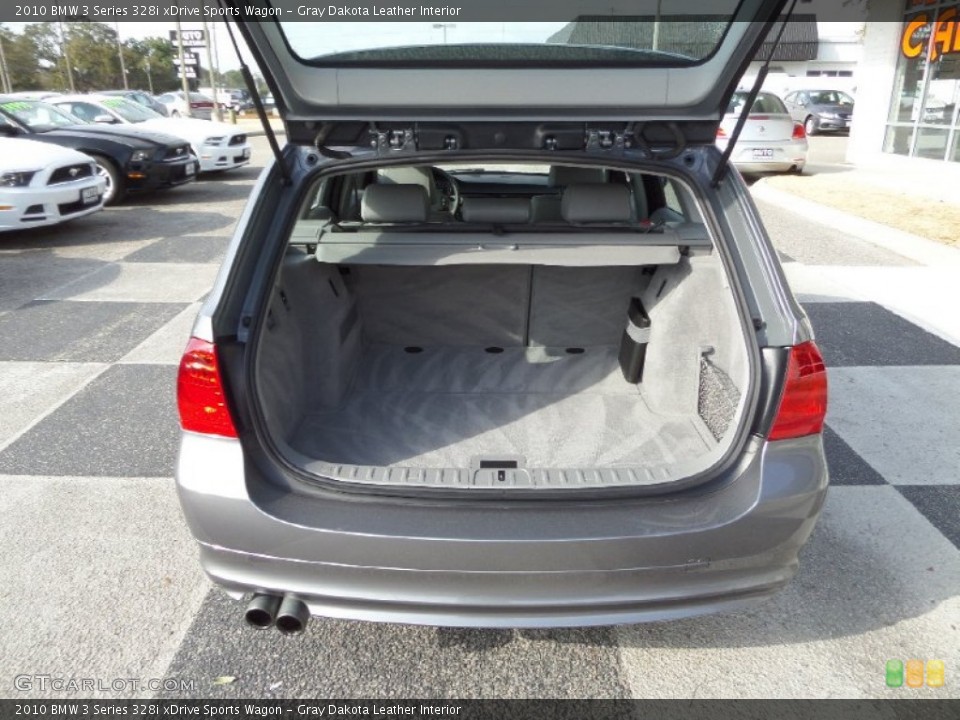 Gray Dakota Leather Interior Trunk for the 2010 BMW 3 Series 328i xDrive Sports Wagon #90795018