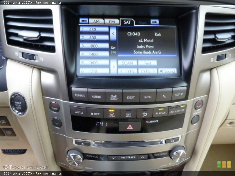Parchment Interior Controls for the 2014 Lexus LX 570 #90795081