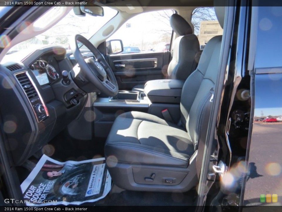Black Interior Front Seat for the 2014 Ram 1500 Sport Crew Cab #90795831