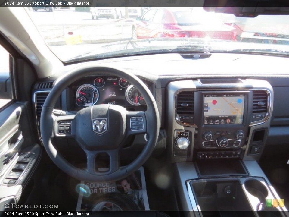 Black Interior Dashboard for the 2014 Ram 1500 Sport Crew Cab #90795879