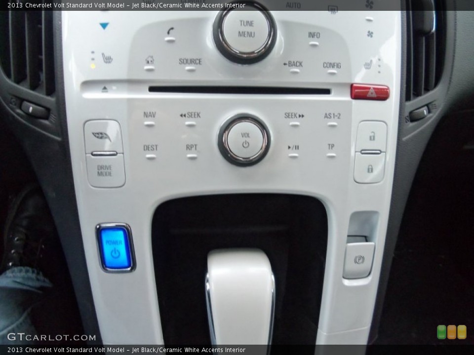 Jet Black/Ceramic White Accents Interior Controls for the 2013 Chevrolet Volt  #90795951