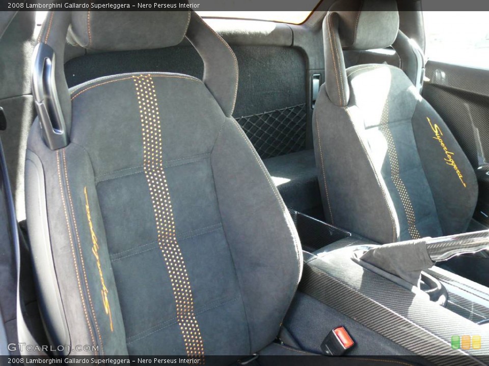 Nero Perseus Interior Photo for the 2008 Lamborghini Gallardo Superleggera #907969