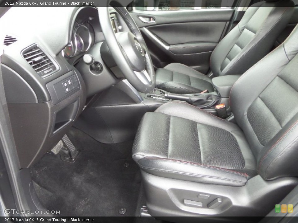 Black Interior Front Seat for the 2013 Mazda CX-5 Grand Touring #90796980