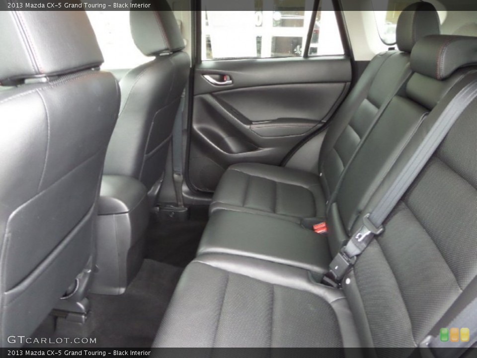 Black Interior Rear Seat for the 2013 Mazda CX-5 Grand Touring #90796992