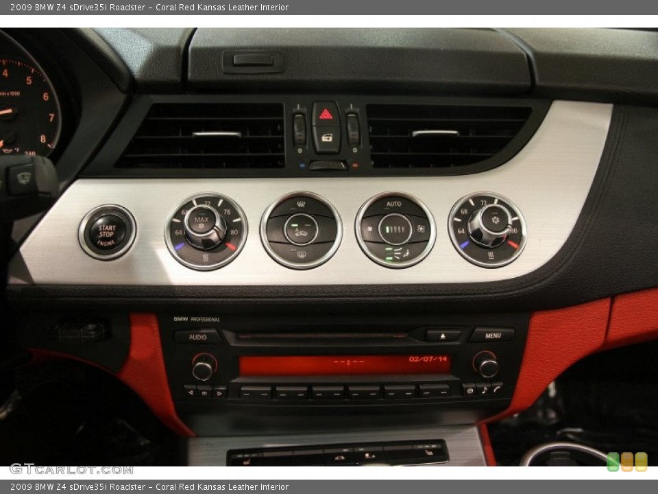 Coral Red Kansas Leather Interior Controls for the 2009 BMW Z4 sDrive35i Roadster #90797253
