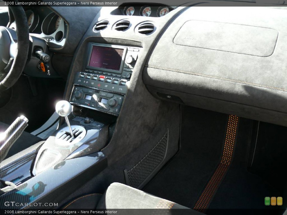 Nero Perseus Interior Dashboard for the 2008 Lamborghini Gallardo Superleggera #907974