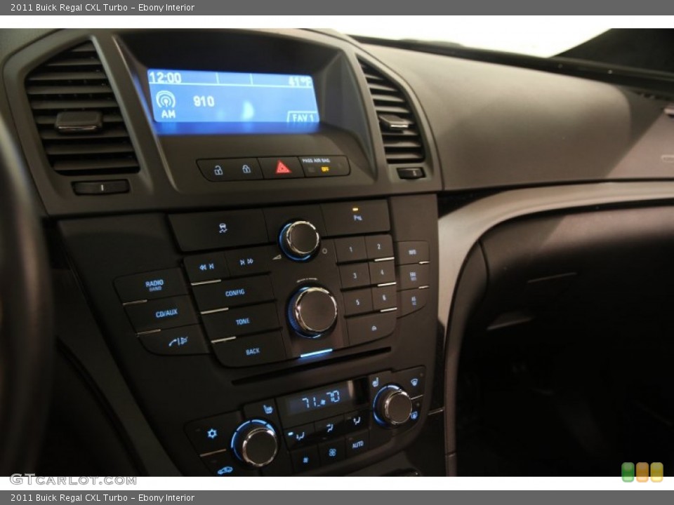 Ebony Interior Controls for the 2011 Buick Regal CXL Turbo #90797708