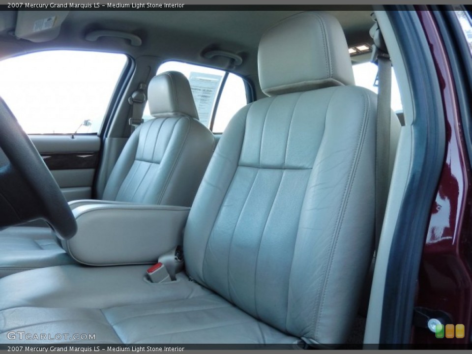 Medium Light Stone Interior Front Seat for the 2007 Mercury Grand Marquis LS #90798226