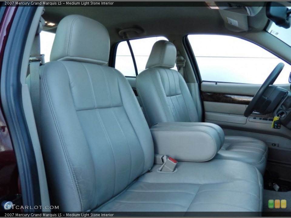 Medium Light Stone Interior Front Seat for the 2007 Mercury Grand Marquis LS #90798339